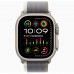 Apple Watch Ultra 2 49mm Titanium Case with Green/Gray Trail Loop