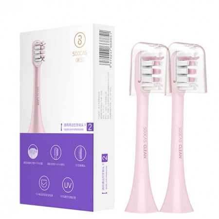 Сменные насадки для зубной щетки Xiaomi Soocare (Pink)